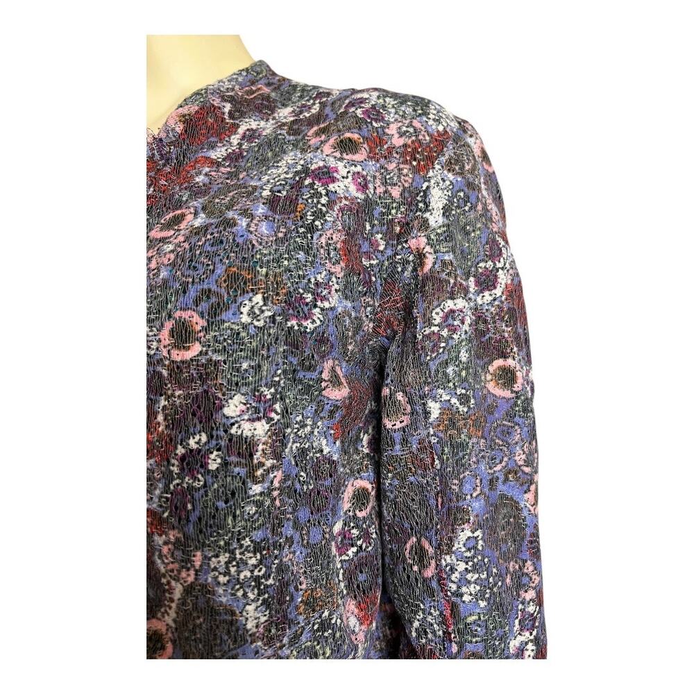Handmade Floral Lace Bolero Jacket Blazer Cottage Granny Boho Xs S - Picture 2 of 5